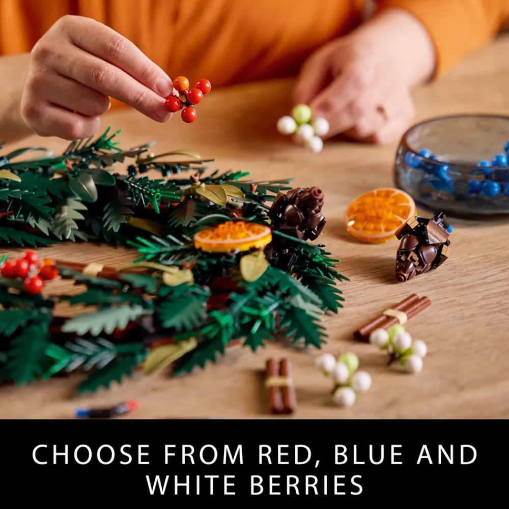 LEGO ® Botanicals Wreath-Making Kit, Holiday Home Decor Set 10340 Sale