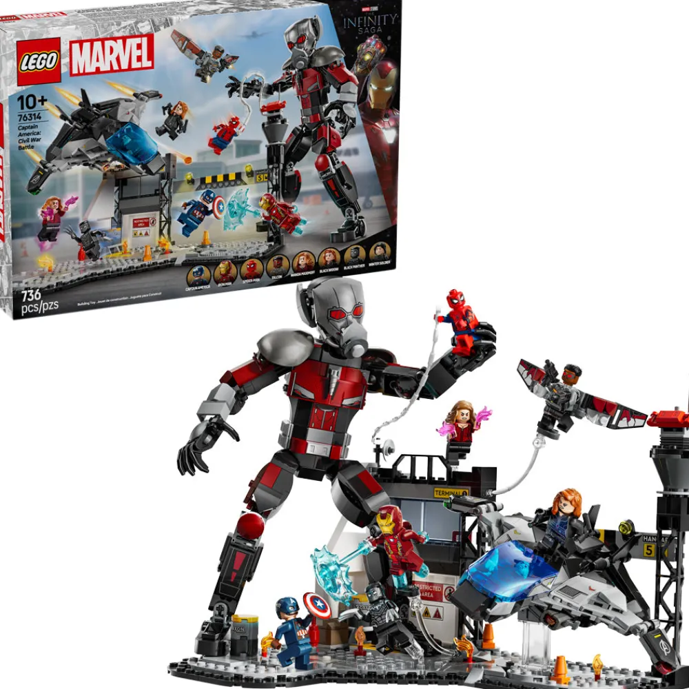LEGO ® Captain America: Civil War Action Battle 76314 Outlet