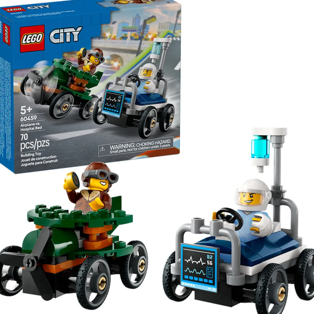 LEGO ® City Airplane vs. Hospital Bed Race Car 60459 Online