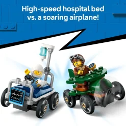 LEGO ® City Airplane vs. Hospital Bed Race Car 60459 Online