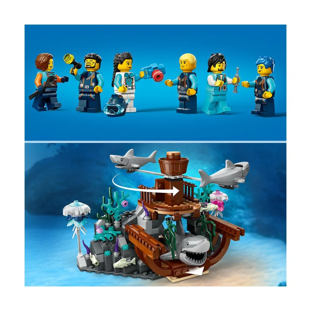 LEGO ® City Deep-Sea Explorer Submarine 60379 Building Toy Set (842 Pieces) Clearance