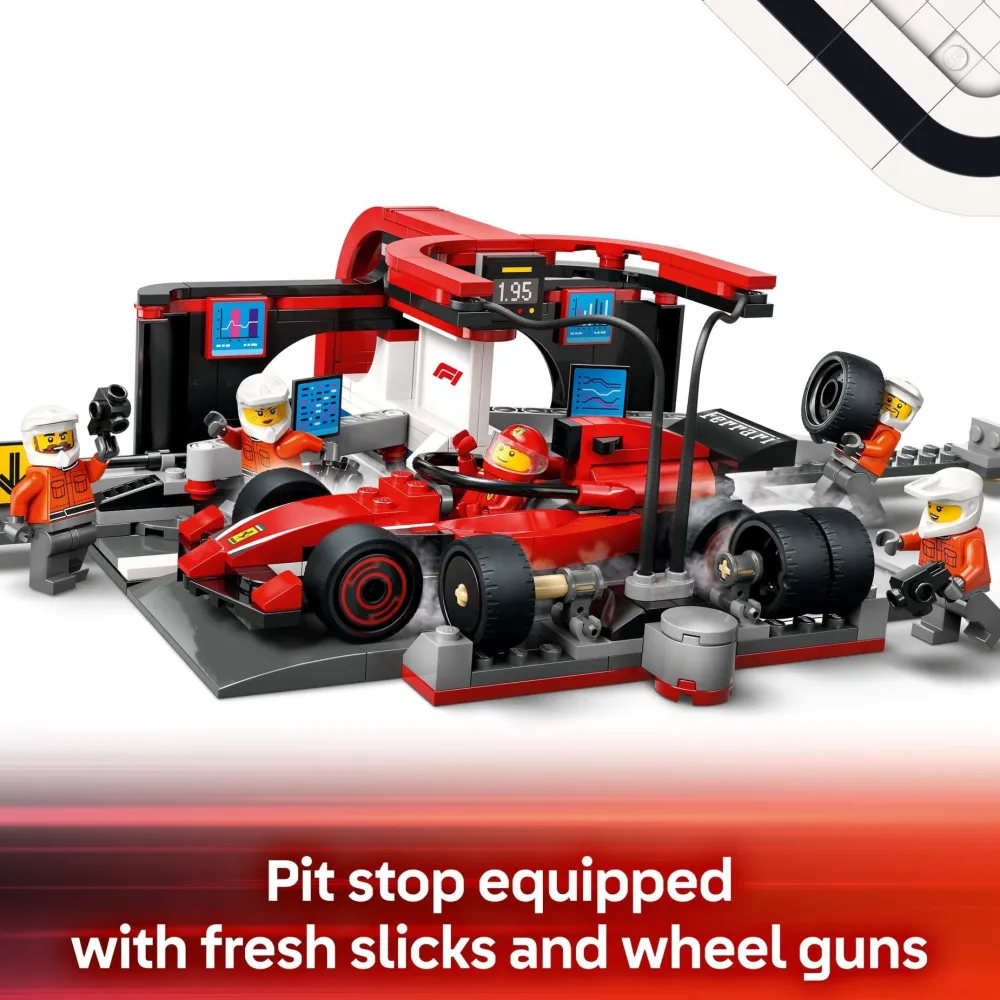 LEGO ® City F1® Pit Stop & Pit Crew with Ferrari Car 60443 Discount