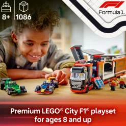 LEGO ® City F1® Truck with RB20 & AMR24 F1® Cars 60445 Discount
