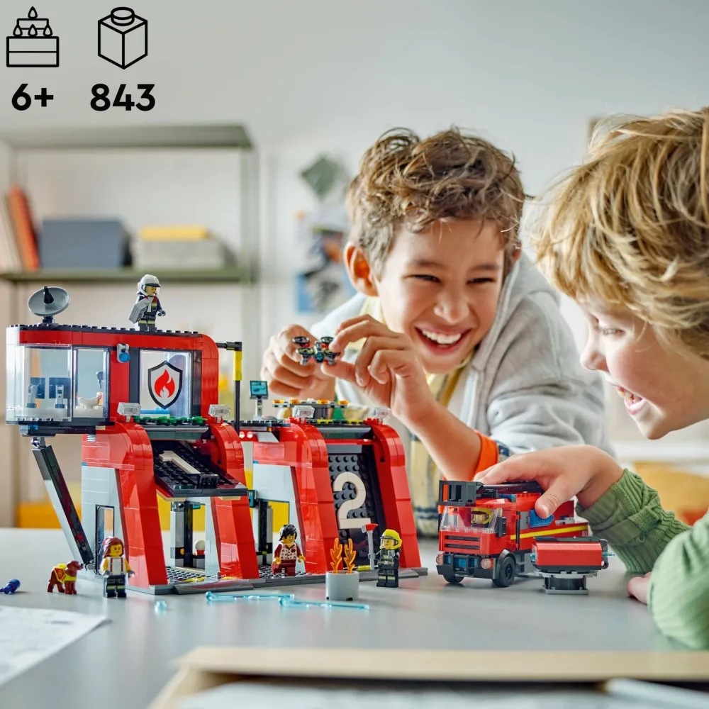 Lego Canada Inc. LEGO® City Fire Station with Fire Truck Playset 60414 Best