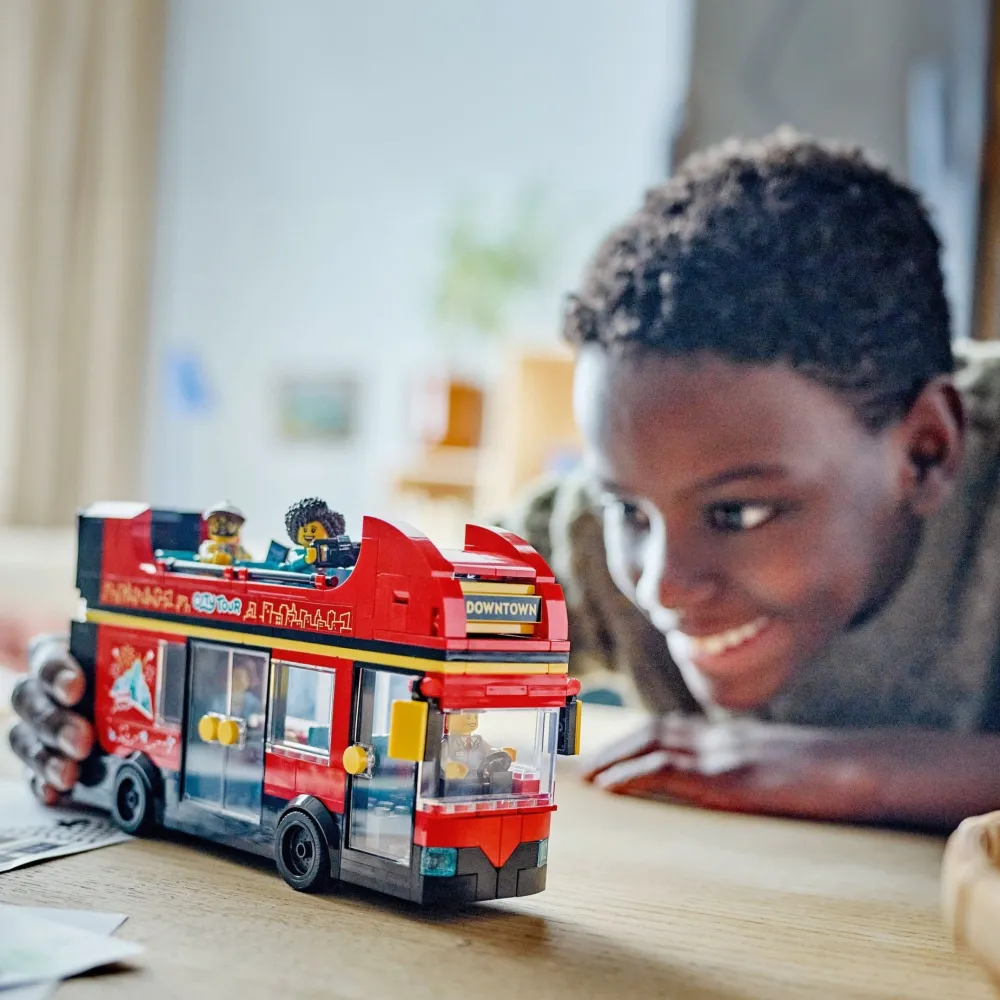 LEGO ® City Red Double-Decker Sightseeing Bus Toy 60407 Fashion
