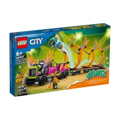 Lego Canada Inc. LEGO® City Stunt Truck & Ring of Fire Challenge 60357 Building Toy Set (479 Pieces) Hot
