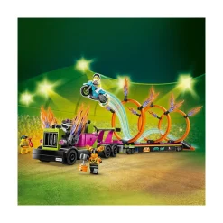 Lego Canada Inc. LEGO® City Stunt Truck & Ring of Fire Challenge 60357 Building Toy Set (479 Pieces) Hot