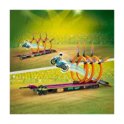 Lego Canada Inc. LEGO® City Stunt Truck & Ring of Fire Challenge 60357 Building Toy Set (479 Pieces) Hot