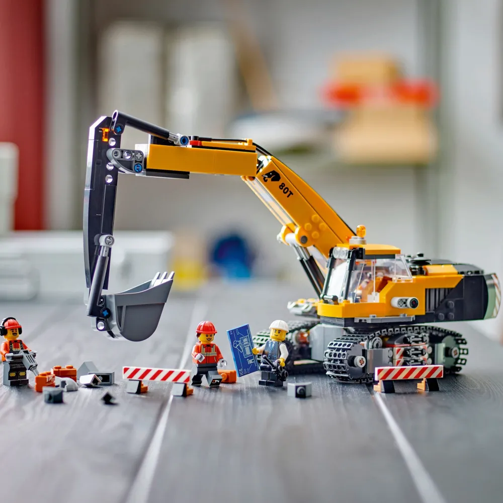 Lego Canada Inc. LEGO® City Yellow Construction Excavator Toy Digger 60420 New