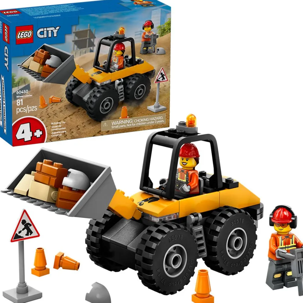LEGO ® City Yellow Construction Wheel Loader 60450 Hot
