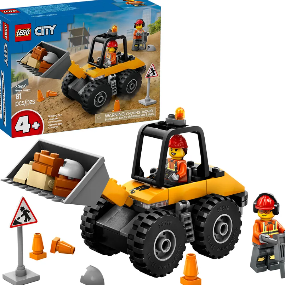 LEGO ® City Yellow Construction Wheel Loader 60450 Hot