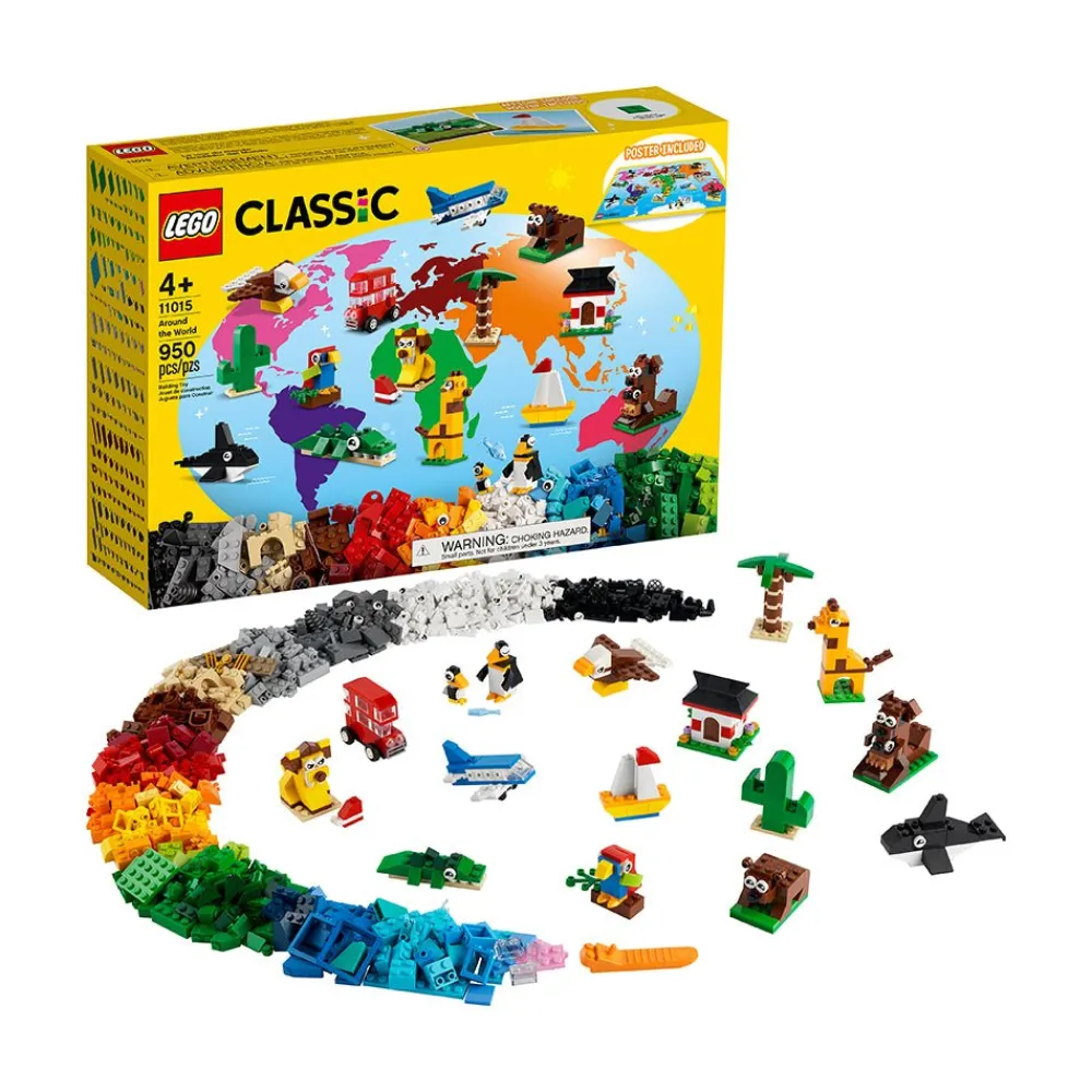 LEGO ® Classic Around the World 11015 Building Kit; 15 Toys for Kids (950 Pieces) Discount