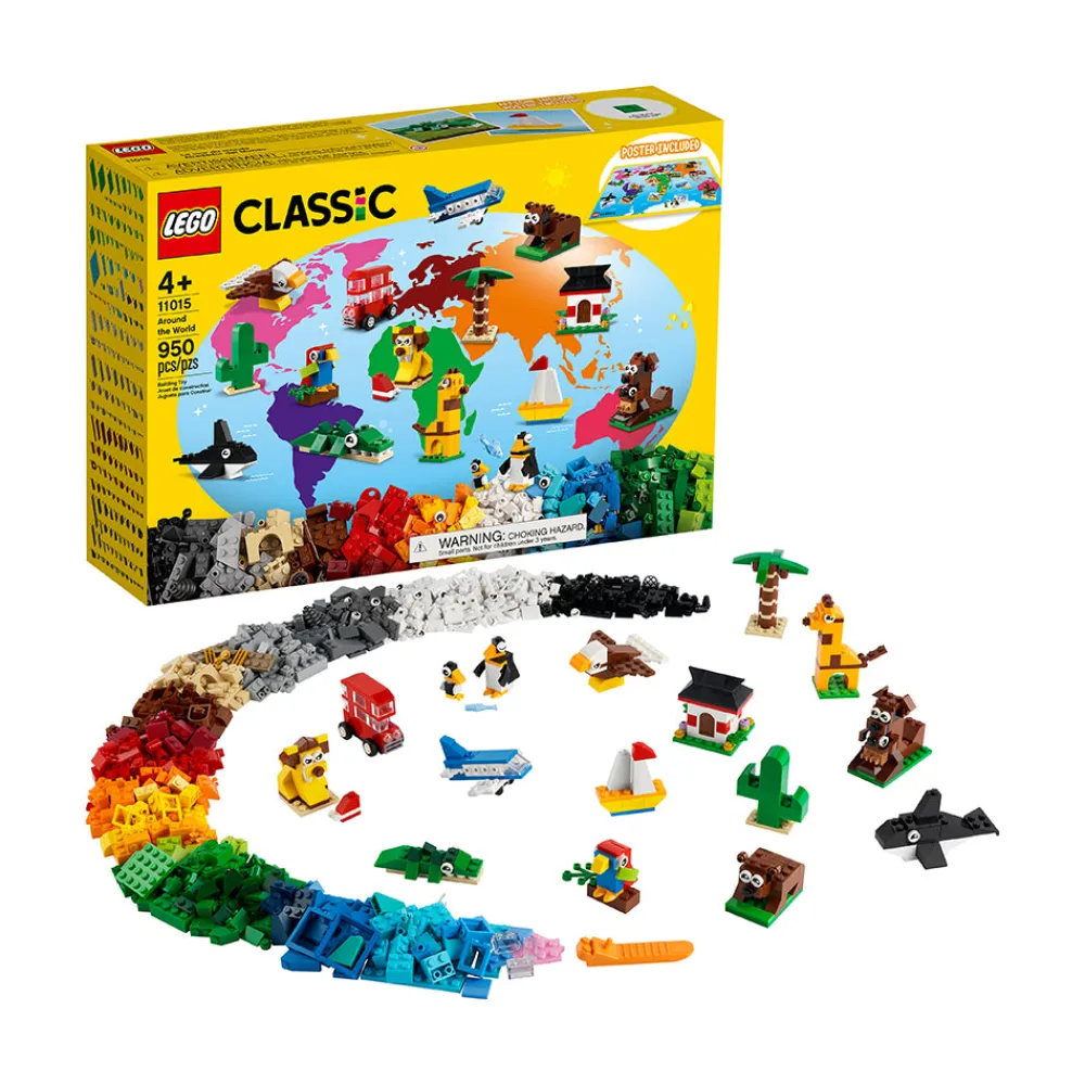 LEGO ® Classic Around the World 11015 Building Kit; 15 Toys for Kids (950 Pieces) Discount