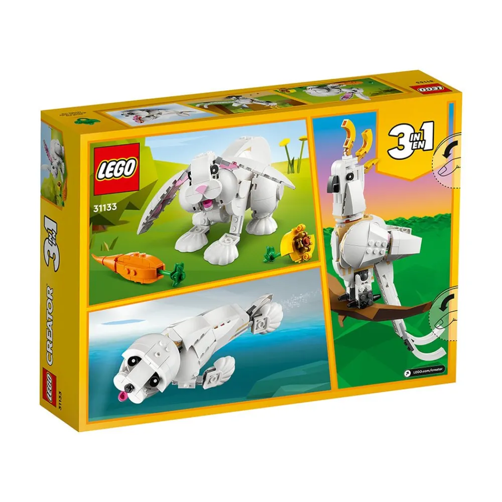 LEGO ® Creator 3in1 White Rabbit 31133 Building Toy Set (258 Pieces) Sale