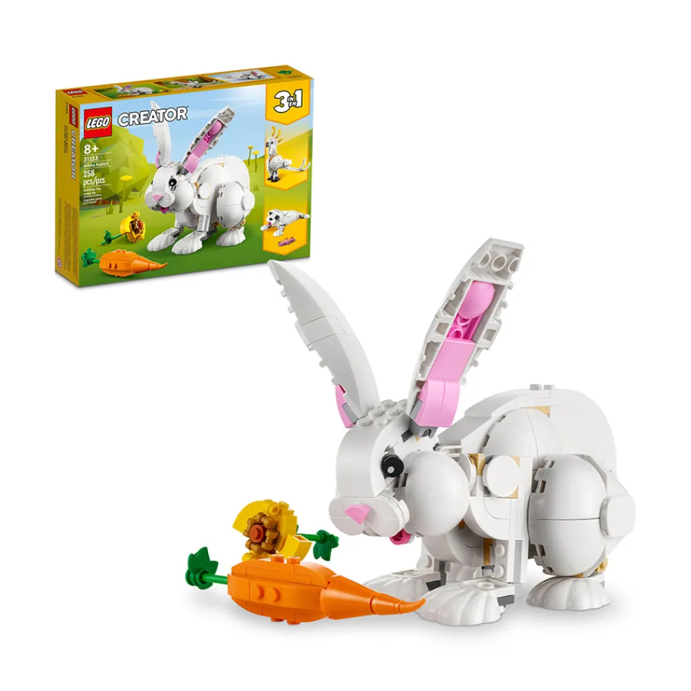 LEGO ® Creator 3in1 White Rabbit 31133 Building Toy Set (258 Pieces) Sale