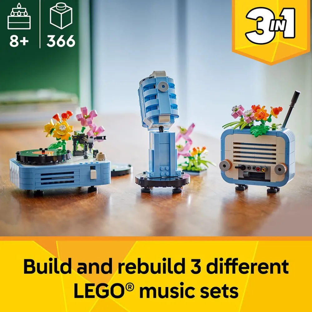 LEGO ® Creator Record Player with Flowers 31172 New