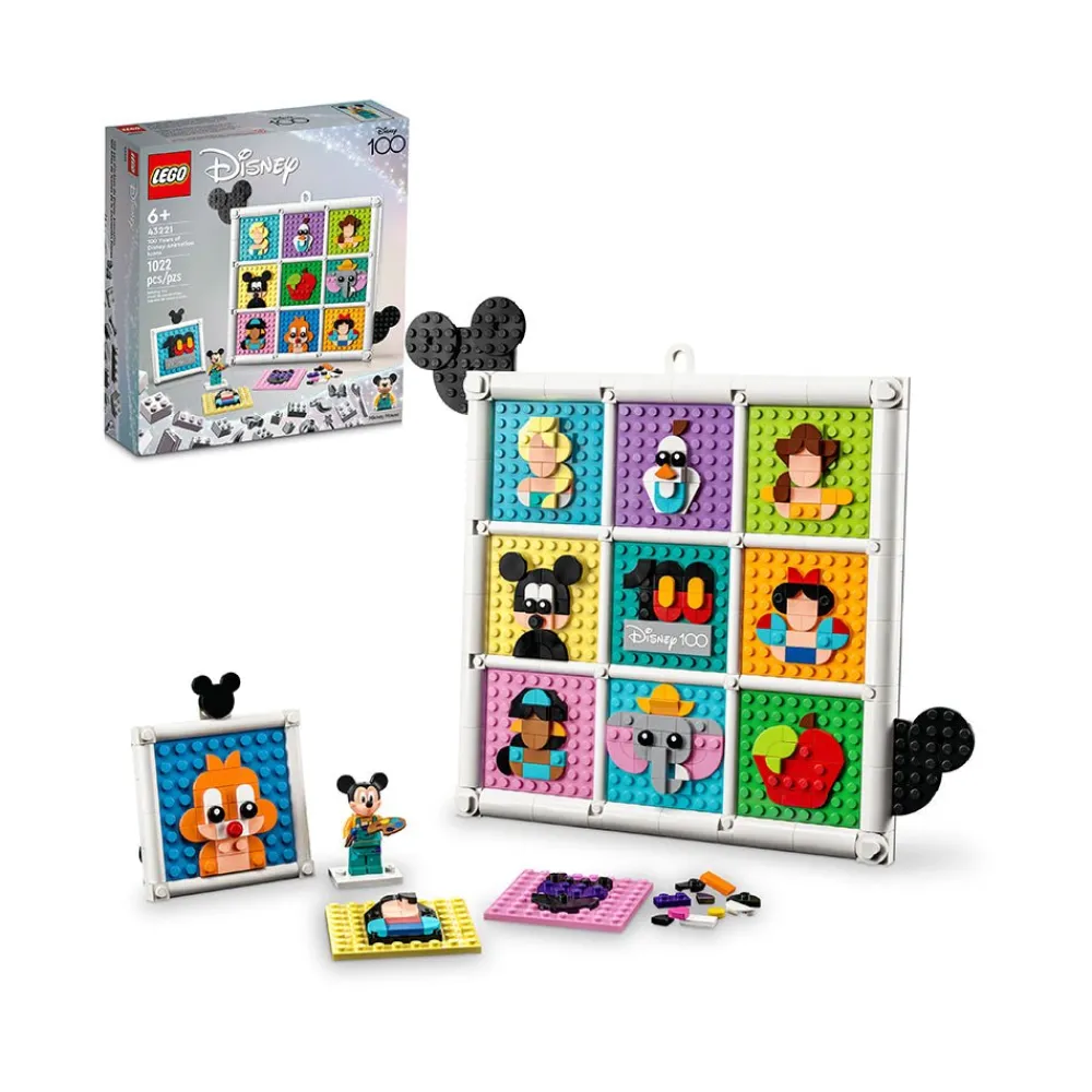 LEGO ® Disney 100 Years of Disney Animation Icons 43221 Building Toy Set (1,022 Pcs) New