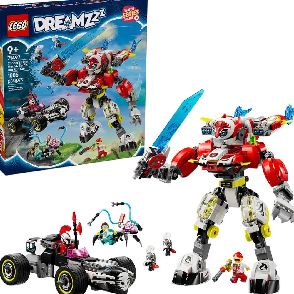 LEGO ® DREAMZzz™ Cooper’s Tiger Mech & Zero’s 71497 Fashion