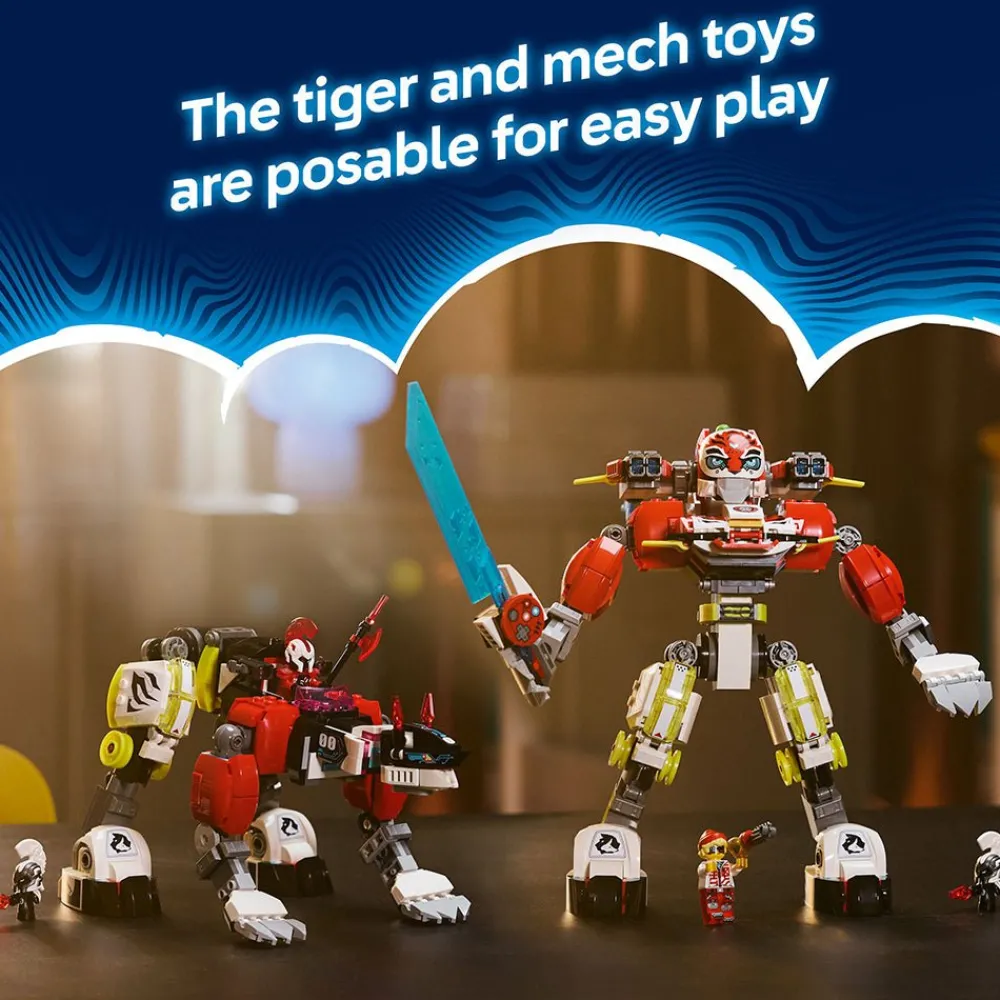 LEGO ® DREAMZzz™ Cooper’s Tiger Mech & Zero’s 71497 Fashion