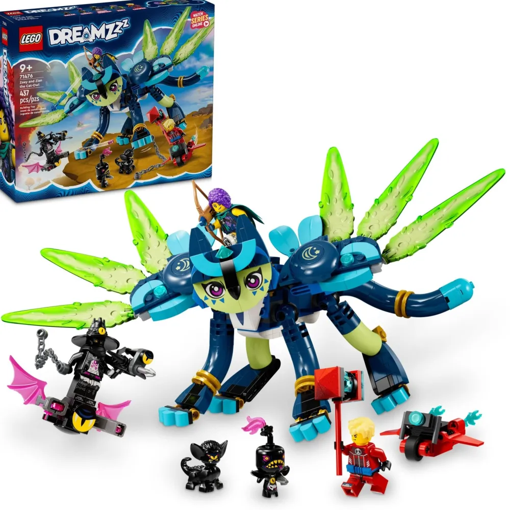 LEGO DREAMZzz Zoey and Zian the Cat-Owl Toy 71476 Outlet