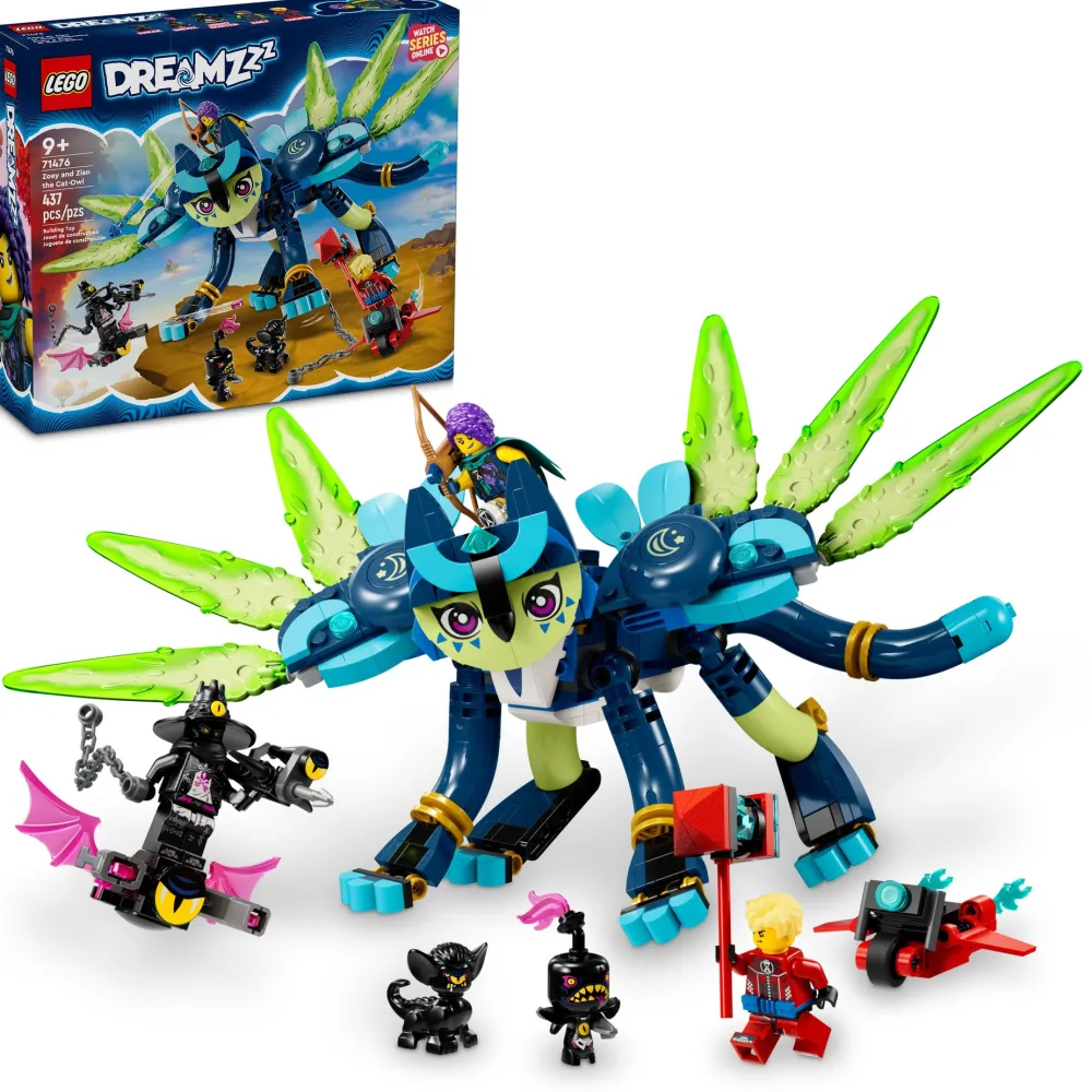 LEGO DREAMZzz Zoey and Zian the Cat-Owl Toy 71476 Outlet