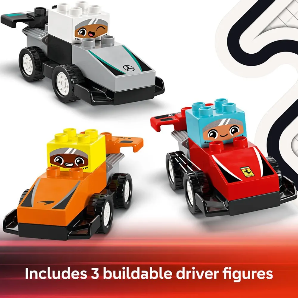 LEGO ® DUPLO® Town F1® Team Race Cars & Drivers 10445 Hot