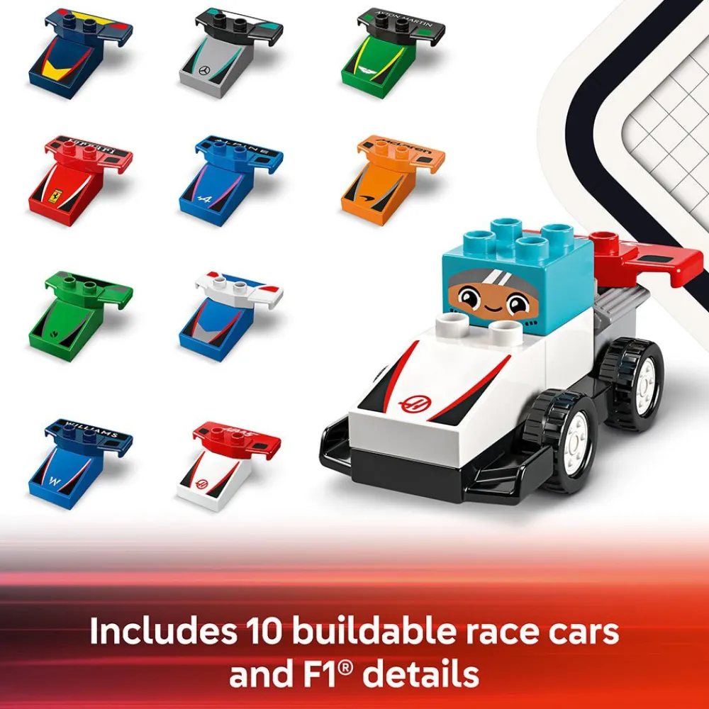 LEGO ® DUPLO® Town F1® Team Race Cars & Drivers 10445 Hot