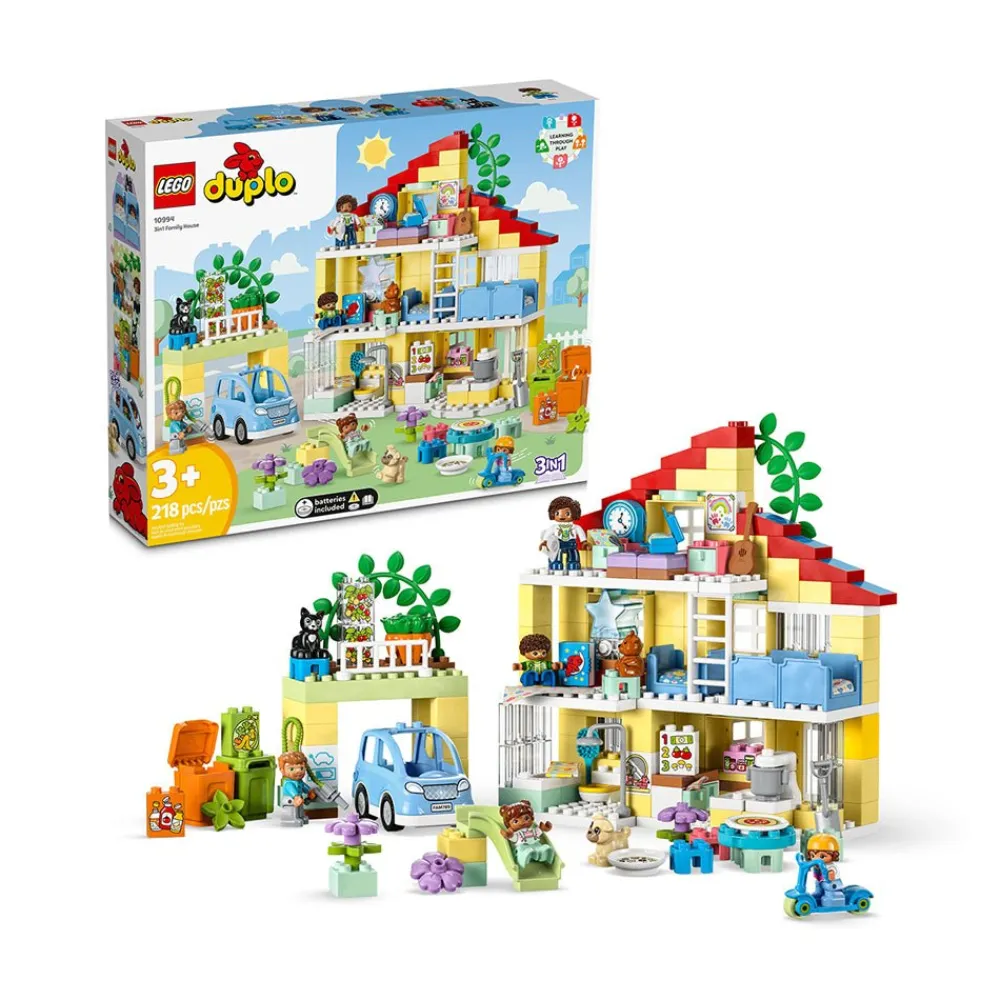 Lego Canada Inc. LEGO® DUPLO® Town 3in1 Family House 10994 Building Toy Set (218 Pieces) Clearance