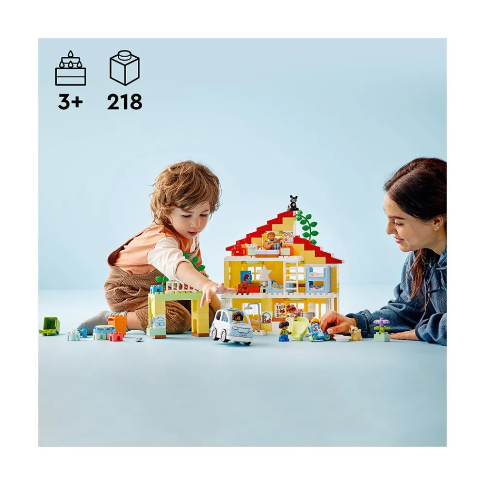 Lego Canada Inc. LEGO® DUPLO® Town 3in1 Family House 10994 Building Toy Set (218 Pieces) Clearance