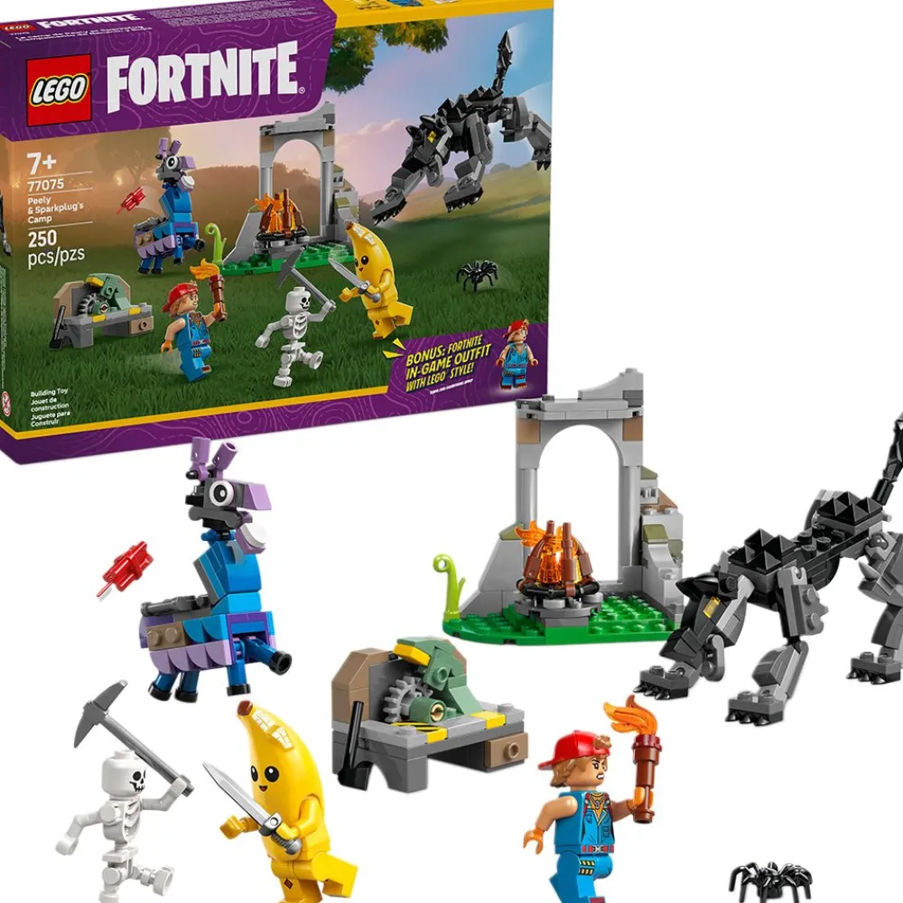 LEGO ® Fortnite® Peely & Sparkplug’s Camp 77075 Sale