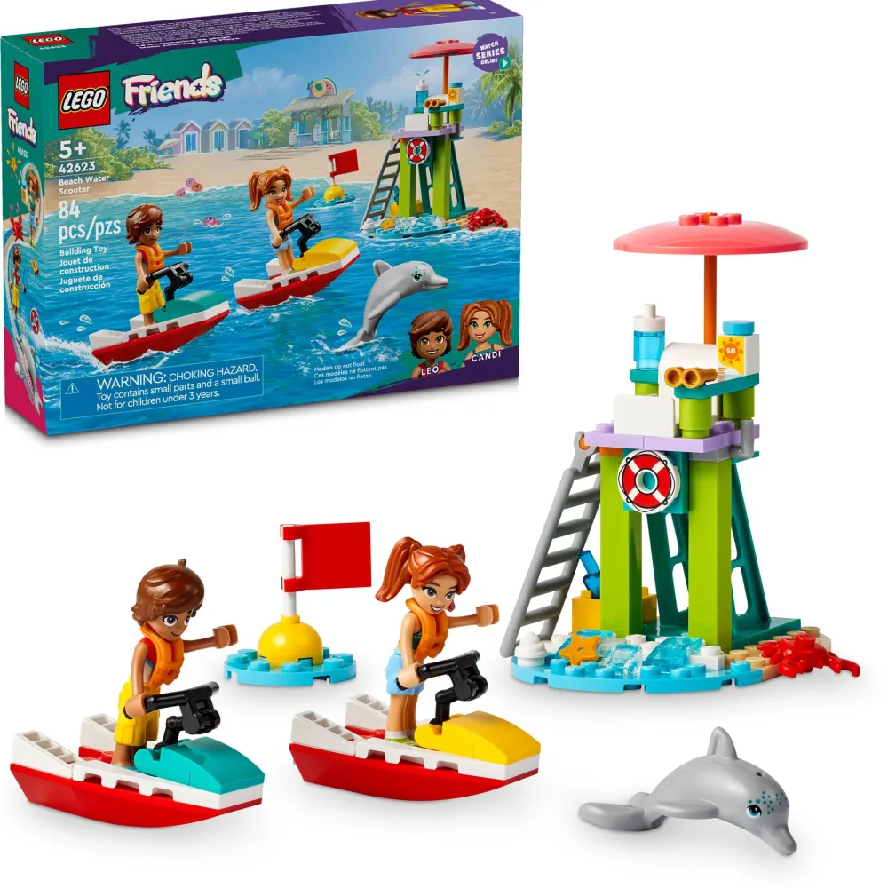 LEGO ® Friends Beach Water Scooter Lifeguard Toy 42623 Outlet