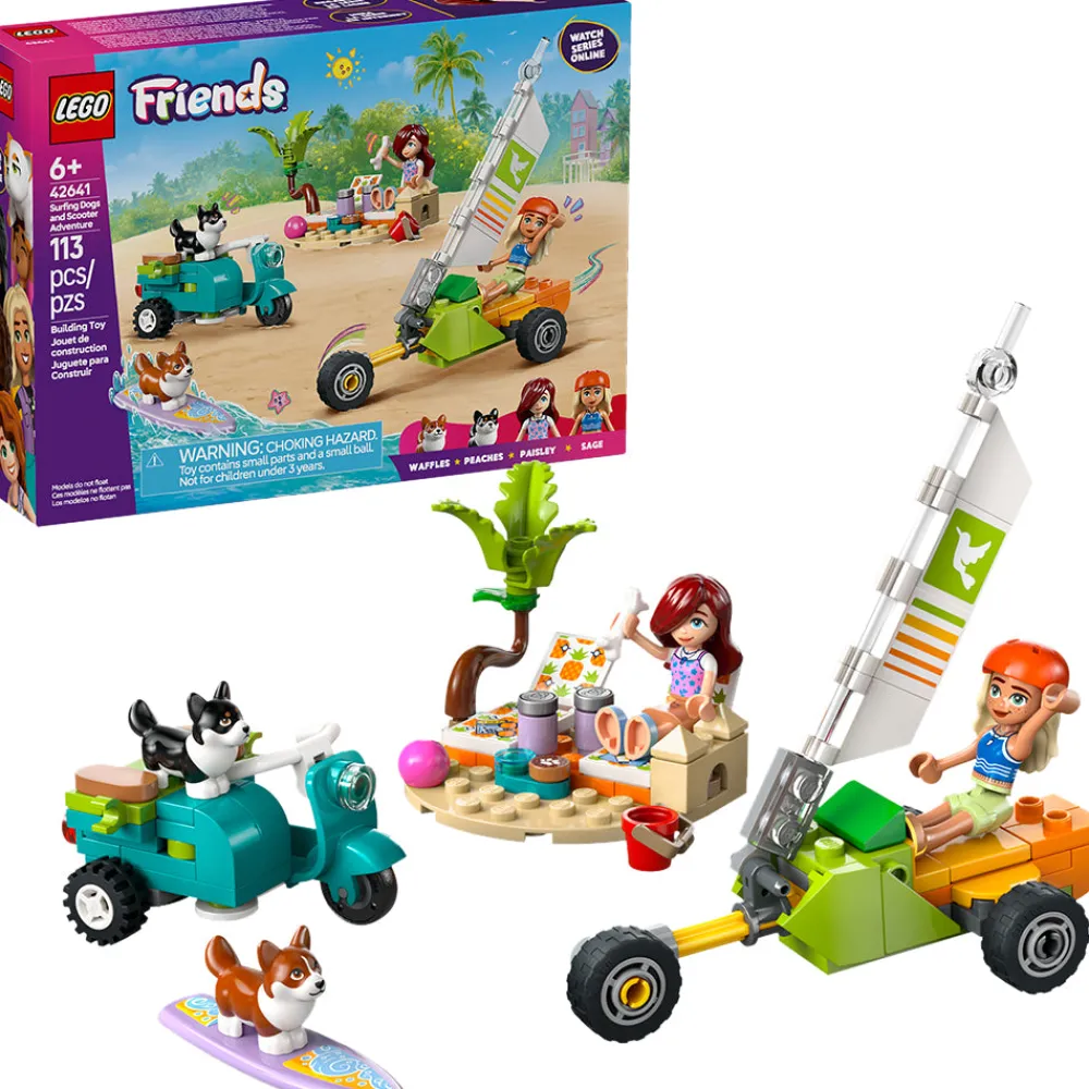 LEGO ® Friends Surfing Dogs and Scooter Adventure 42641 Hot