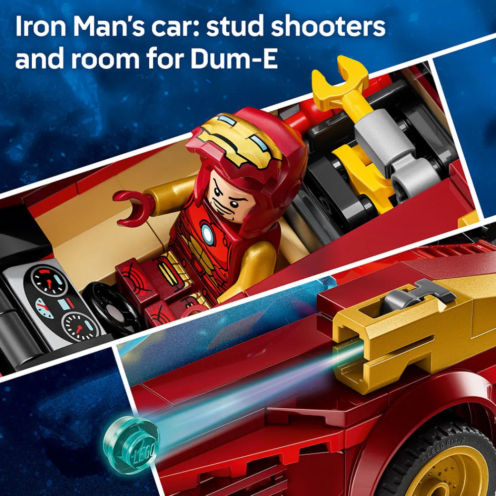 LEGO ® Iron Man Car & Black Panther vs. Red Hulk 76310 Sale