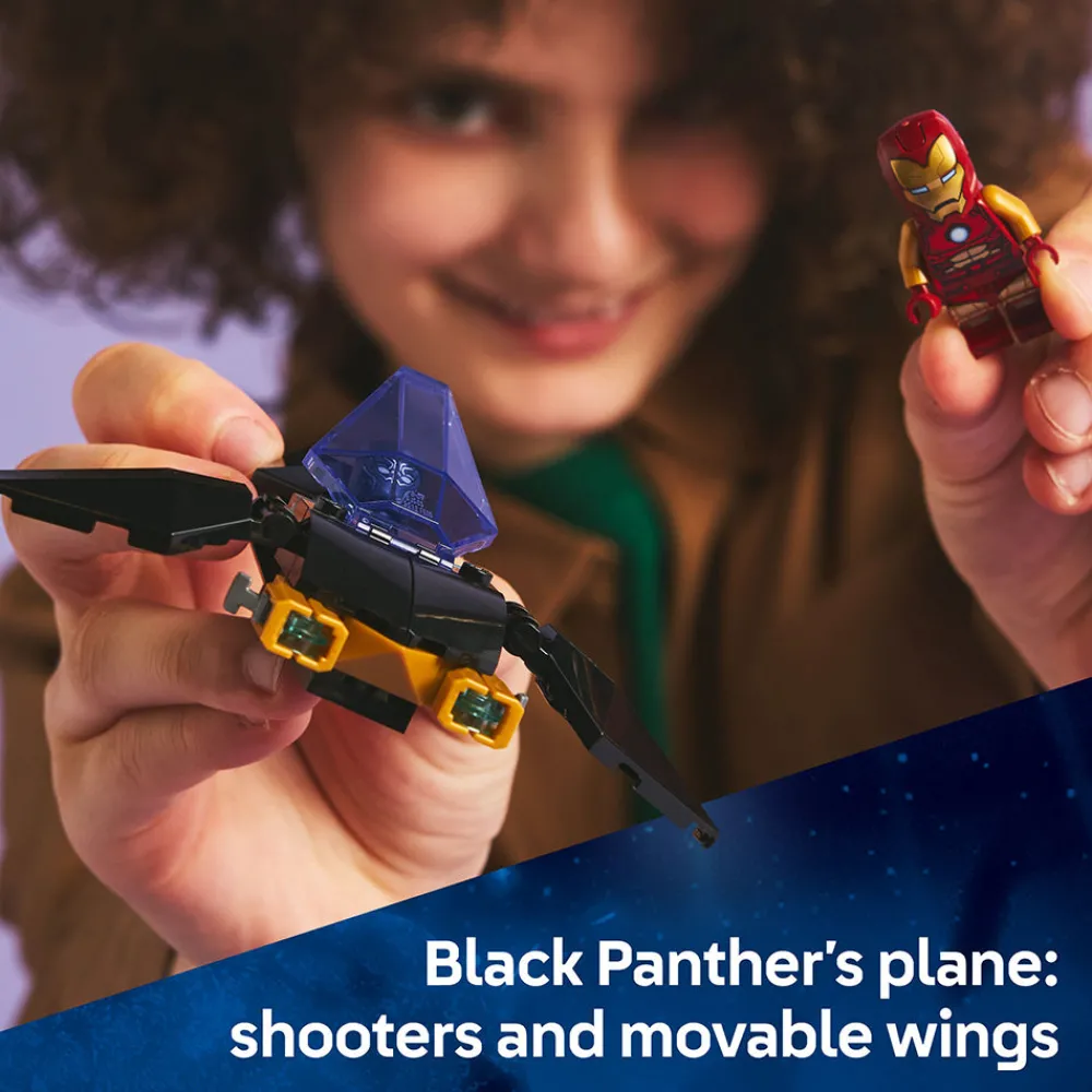 LEGO ® Iron Man Car & Black Panther vs. Red Hulk 76310 Sale