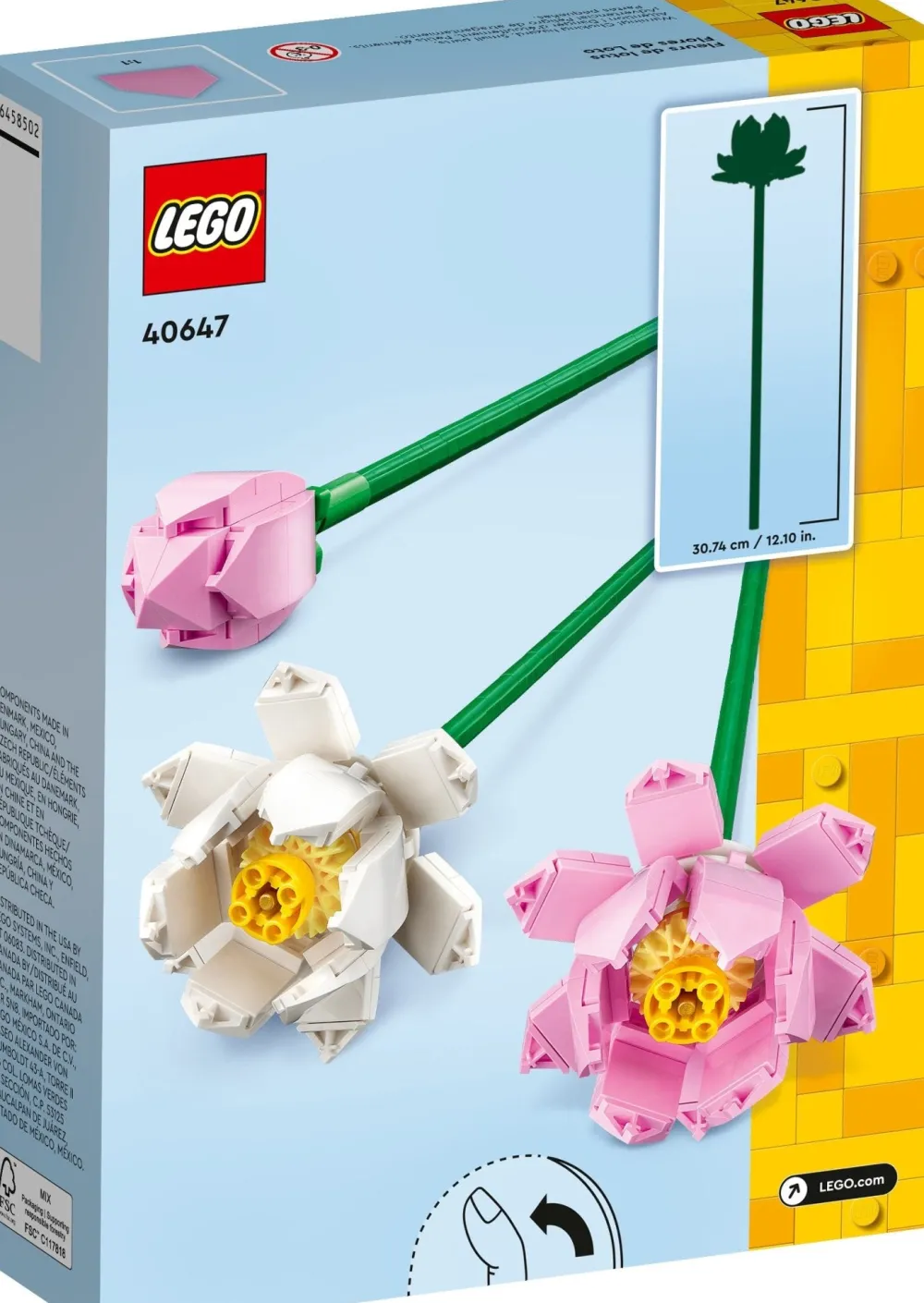 Lego Canada Inc. LEGO® Lotus Flowers 40647 Building Toy Set for Ages 8+ (220 Pieces) Clearance