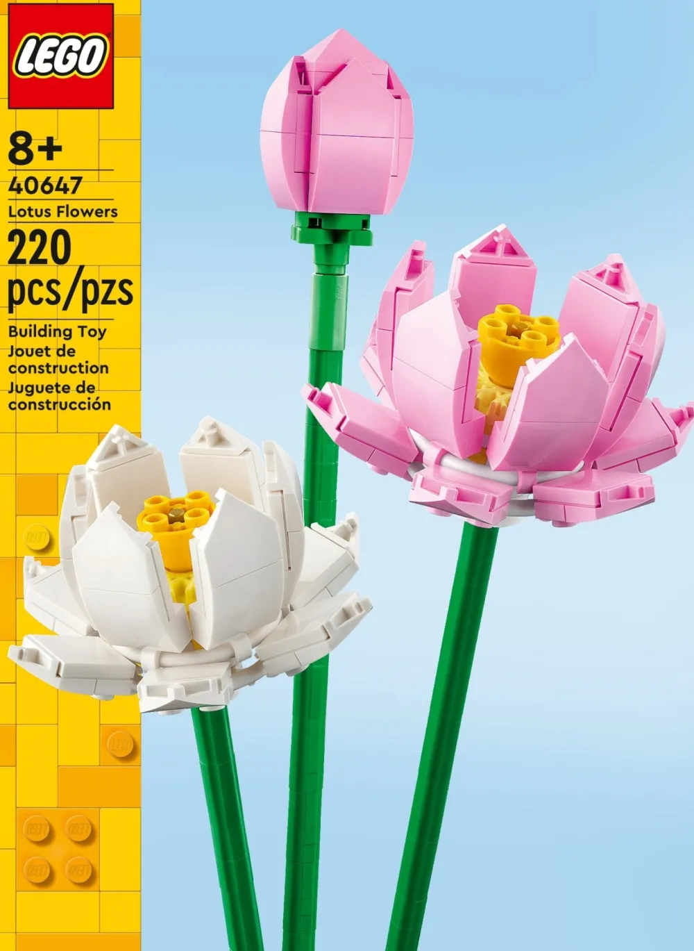 Lego Canada Inc. LEGO® Lotus Flowers 40647 Building Toy Set for Ages 8+ (220 Pieces) Clearance
