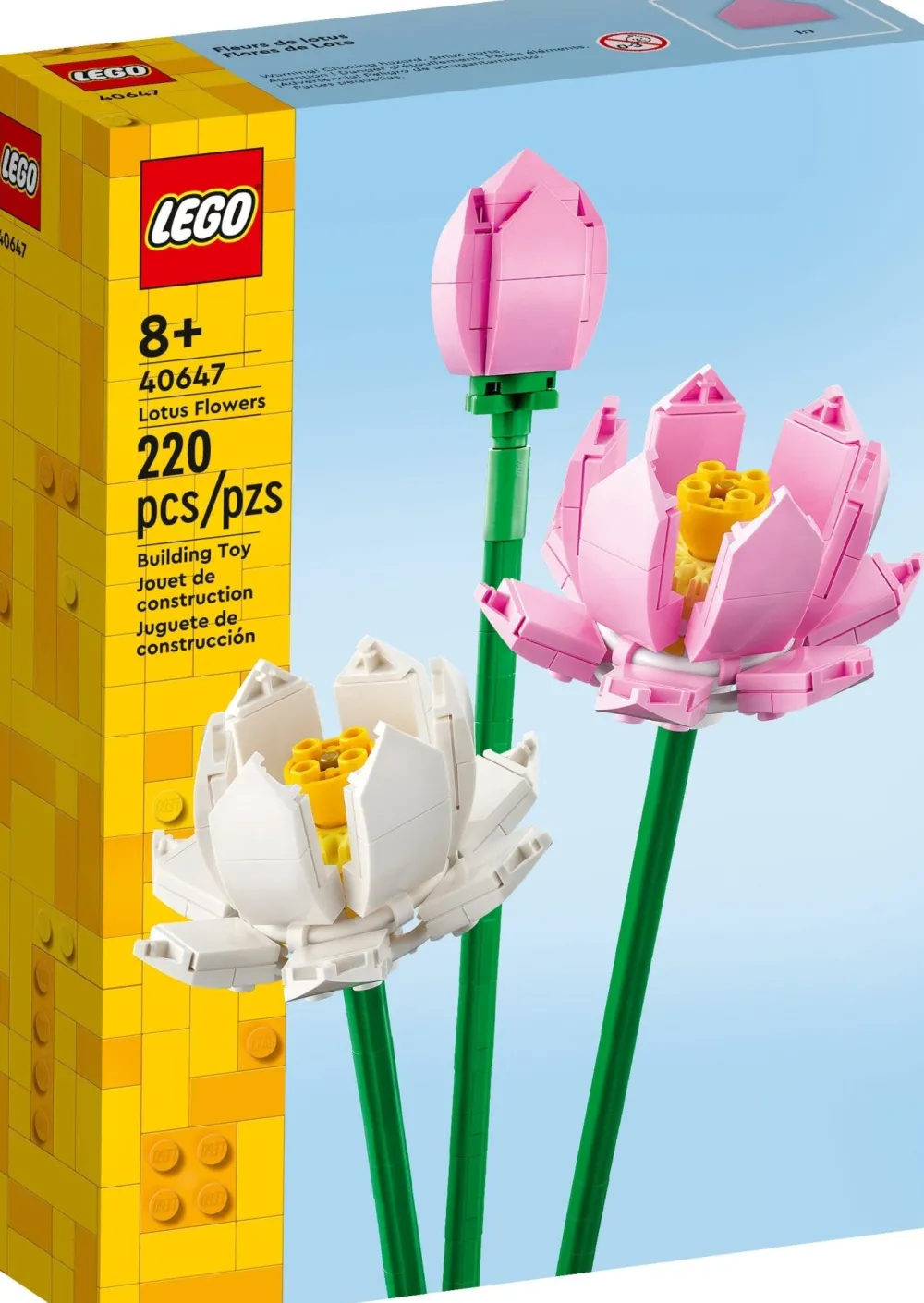 Lego Canada Inc. LEGO® Lotus Flowers 40647 Building Toy Set for Ages 8+ (220 Pieces) Clearance