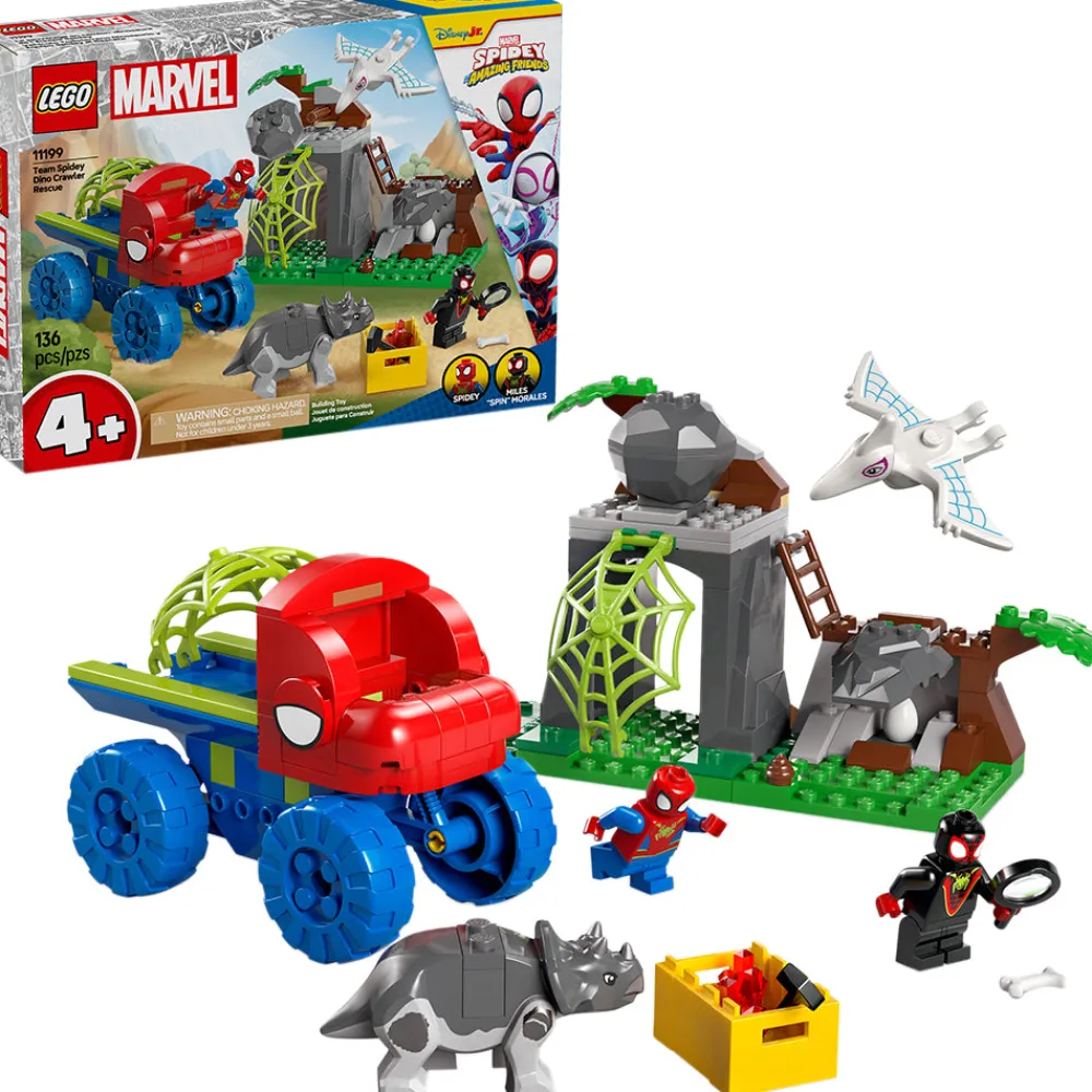 LEGO ® Marvel Spidey And His Amazing Friends Team Spidey Dino Crawler Rescue 11199 Discount