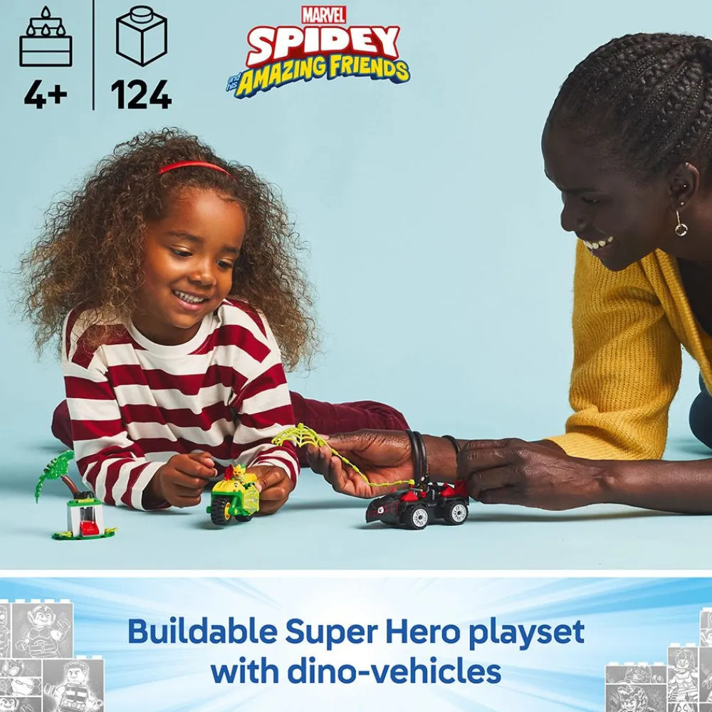 LEGO ® Marvel Spidey And His Amazing Friends: ® Spin and Electro Dinosaur Vehicle Chase 11198 Fashion