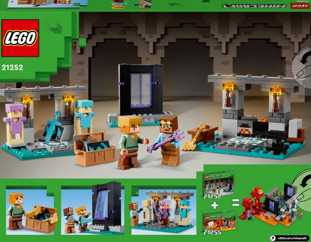 Lego Canada Inc. LEGO® Minecraft® The Armory Building Adventure 21252 New
