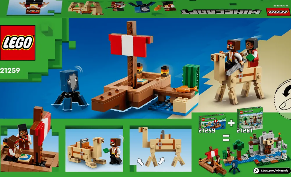 Lego Canada Inc. LEGO® Minecraft® The Pirate Ship Voyage Boat Playset 21259 Online