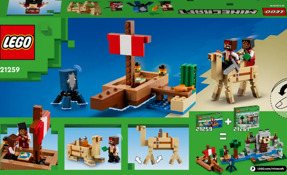 Lego Canada Inc. LEGO® Minecraft® The Pirate Ship Voyage Boat Playset 21259 Online