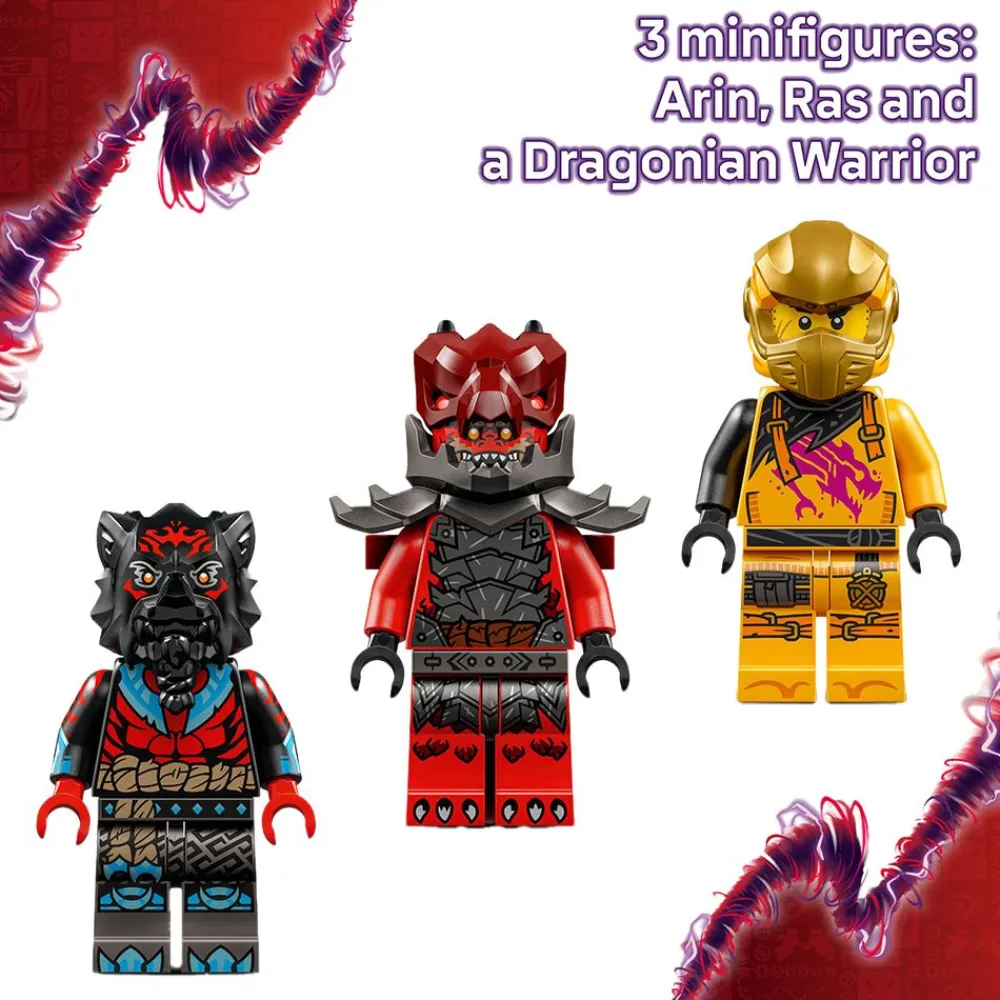LEGO ® NINJAGO® Ras and Arin’s Super Storm Jet 71833 New