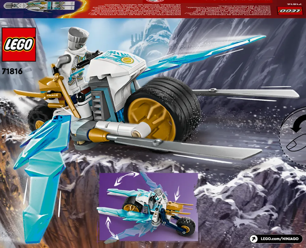 LEGO ® NINJAGO® Zane’s Ice Motorcycle Toy Set 71816 Sale