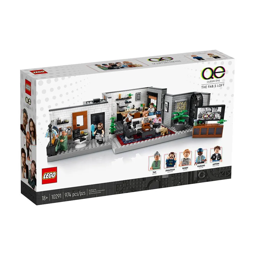 Lego Canada Inc. LEGO® Queer Eye – The Fab 5 Loft 10291 Building Kit (974 Pieces) Clearance