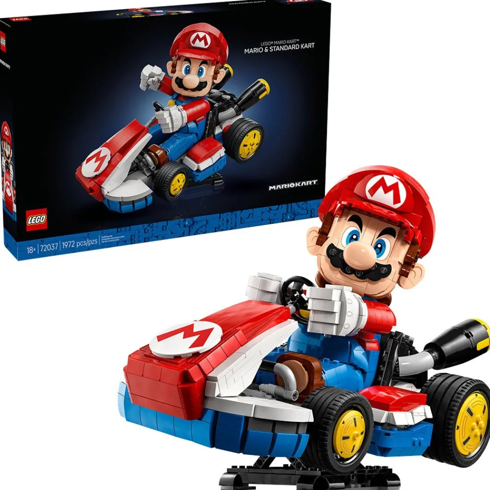 Lego Canada Inc. LEGO® Super Mario™: Mario Kart™ – Mario & Standard Kart, Collectible Model 72037 Clearance
