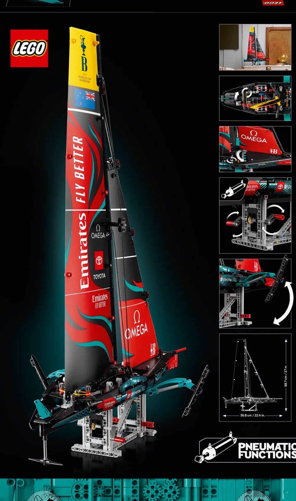 Lego Canada Inc. LEGO® Technic™ Emirates Team New Zealand AC75 Yacht 42174 Best