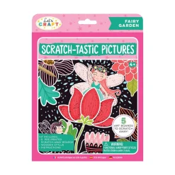 Bright Stripes Let's Craft Scratch-Tastic Pictures Assorted New