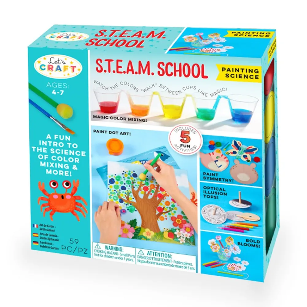 Bright Stripes Let's Craft S.T.E.A.M. School Painting Science New