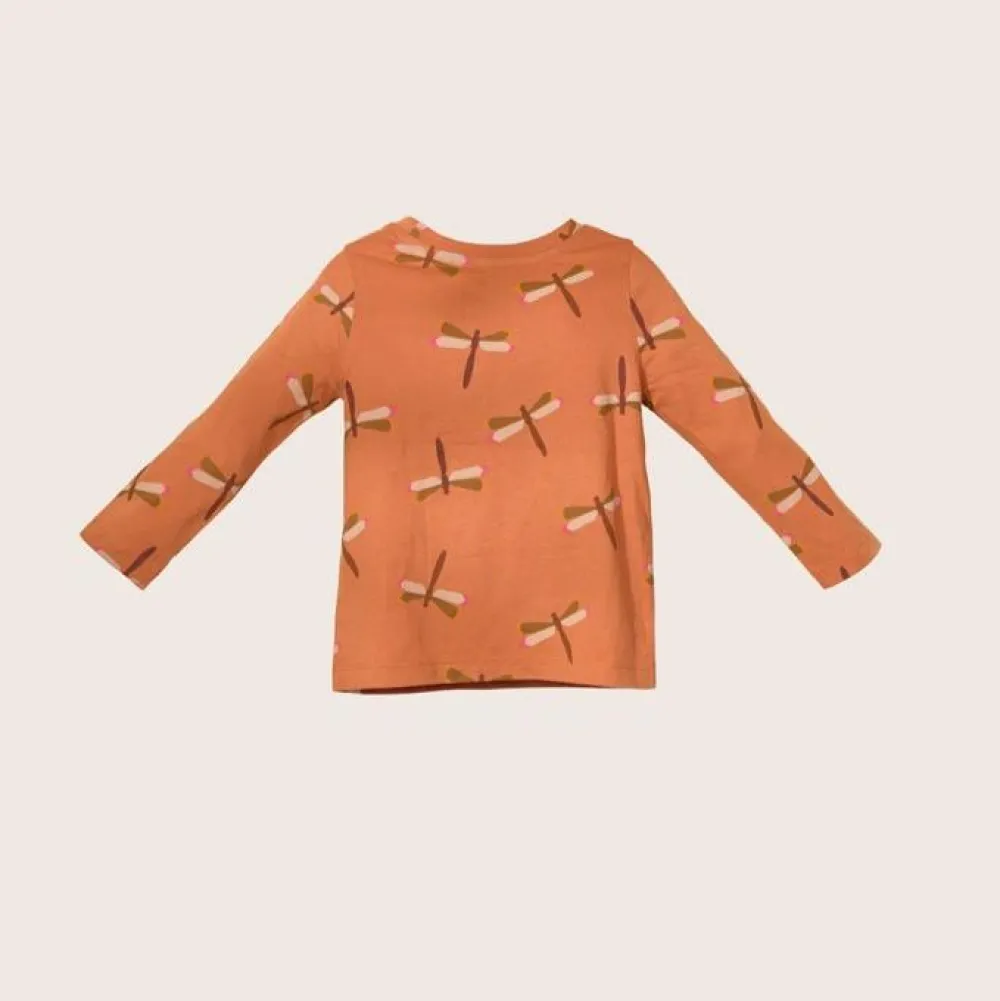 rise little earthling Long-Sleeve Shirt Hazel Dragonfly 9-12m Sale